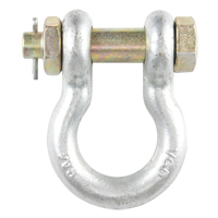 Bolt Type Anchor Shackle, 1/4", Bolt Type, Hot Dip Galvanized Par Equipment