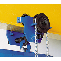 Corso&reg; Geared Trolley, 4000 lbs. (2 tons) Capacity, 2-3/5" - 8-2/3" Par Equipment