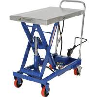 Pneumatic Hydraulic Scissor Lift Table, Steel, 32-1/2" L x 19-3/4" W, 1000 lbs. Cap. LV469 | Par Equipment