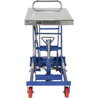 Pneumatic Hydraulic Scissor Lift Table, Steel, 32-1/2" L x 19-3/4" W, 1000 lbs. Cap. Par Equipment