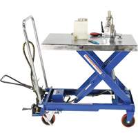 Pneumatic Hydraulic Scissor Lift Table, Steel, 32-1/2" L x 19-3/4" W, 1000 lbs. Cap. LV469 | Par Equipment