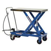 Pneumatic Hydraulic Scissor Lift Table, Steel, 39-1/2" L x 20" W, 1750 lbs. Cap. LV475 | Par Equipment