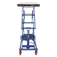 Pneumatic Hydraulic Scissor Lift Table, Steel, 35-1/2" L x 20" W, 800 lbs. Cap. LV478 | Par Equipment