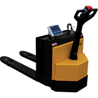 Fully Powered Electric Pallet Truck With  Scale, 4500 lbs. Cap., 48" L x 30.25" W Par Equipment