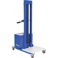 Gerbeur &agrave; levage rapide, M&eacute;canisme &eacute;lectrique, Capacit&eacute; de 400 lb, Levage max de 72" Par Equipment