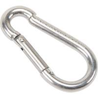 Stainless Steel Snap Hook, 220 lbs (0.11 tons) Working Load Limit, 3/16" Size, 5/16" Eye LW272 | Par Equipment