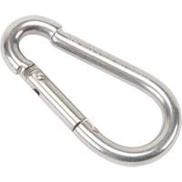 Stainless Steel Snap Hook, 260 lbs (0.13 tons) Working Load Limit, 1/4" Size, 3/8" Eye LW274 | Par Equipment