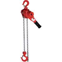 VQ Super Series Lever Hoist, 5' Lift, 2200 lbs. (1.1 tons) Capacity, Grade 100 Alloy Chain Par Equipment