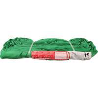 Polyester Round Sling, Green, 12' L, 6000 lbs. Vertical Load Par Equipment