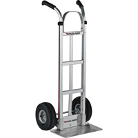 Knocked Down Hand Truck, Dual Handle, Aluminum, 48" Height, 500 lbs. Capacity Par Equipment