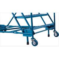 CSA-Certified Rolling Step Ladder with Locking Step, 8 Steps, 30" Step Width, 72" Platform Height, Steel Par Equipment
