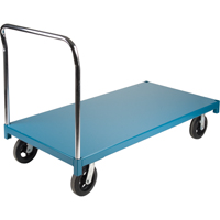Chariot &agrave; plateforme robuste, 60" lo x 30" la x Capacit&eacute; 2000 lb, Roues en Caoutchouc Par Equipment