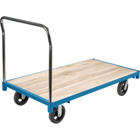 Heavy-Duty Platform Truck, 60" L x 30" W, 2000 lbs. Capacity, Rubber Casters Par Equipment