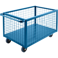 Caisson en treillis m&eacute;tallique, Acier, 51" lo x 24" la x 31,5" h, Volume 16 pi³, Capacit&eacute; 1200 lb Par Equipment