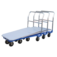 Platform Cart, 48" L x 24" W, 1500 lbs. Capacity, Mold-on Rubber Casters MF987 | Par Equipment