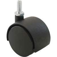 Twin Wheel Caster (300/400 Series), Swivel, 2" (51 mm) Dia., 75 lbs. (34 kg.) Capacity Par Equipment