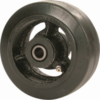Mold-on Rubber Wheel, 4" (102 mm) Dia. x 1-1/2" (38 mm) W, 350 lbs. (158 kg.) Capacity MG553 | Par Equipment