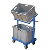 Stock Cart, Steel, 30-11/16" W x 19-1/4" D, 2 Shelves, 200 lbs. Capacity MH046 | Par Equipment
