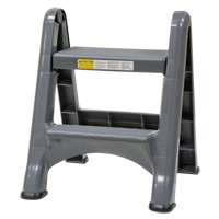 Folding Step Stool, 2 Steps, 19-1/2" x 20-1/2" x 22-3/4" High Par Equipment
