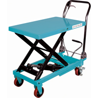 Heavy-Duty Hydraulic Scissor Lift Table, 32" L x 19-3/4" W, Steel, 660 lbs. Capacity MJ519 | Par Equipment