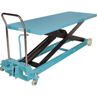Heavy-Duty Hydraulic Scissor Lift Table, 80-1/8" L x 29-1/2" W, Steel, 2200 lbs. Capacity MJ525 | Par Equipment