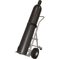 Four-Wheel Cylinder Hand Trucks, Pneumatic Wheels, 10" W x 8" L Base, 1000 lbs. Par Equipment