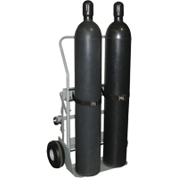 Four-Wheel Cylinder Hand Trucks, Pneumatic Wheels, 28" W x 6" L Base, 1000 lbs. Par Equipment