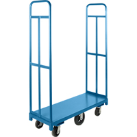U-Boat Platform Truck, 48" L x 18" W, 1500 lbs. Capacity, Rubber Casters Par Equipment