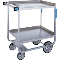 Heavy-Duty U Frame Carts, 2 Tiers, 19-3/8" W x 34-1/2" H x 32-5/8" D, 700 lbs. Capacity Par Equipment