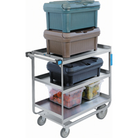 Heavy-Duty U Frame Carts, 3 Tiers, 19" W x 34-1/2" H x 33" D, 700 lbs. Capacity Par Equipment