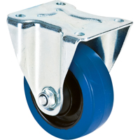 Blue Caster, Rigid, 4" (101.6 mm), Rubber, 350 lbs. (158.8 kg.) Par Equipment