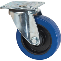 Blue Caster, Swivel, 5" (127 mm), Rubber, 400 lbs. (181 kg.) Par Equipment
