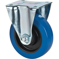 Blue Caster, Rigid, 5" (127 mm), Rubber, 400 lbs. (181 kg.) Par Equipment