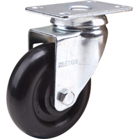 Caster, Swivel, 4" (101.6 mm), Polyolefin, 250 lbs. (113 kg.) Par Equipment