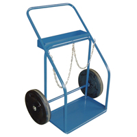 Gas Cylinder Carts, Rubber Wheels, 13" W x 25" L Base, 1000 lbs. ML415 | Par Equipment