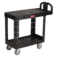 Flat Shelf Heavy Duty Utility Cart - 4505-00, 2 Tiers, 17-1/4" x 38-1/10" x 38-1/2", 500 lbs. Capacity ML456 | Par Equipment