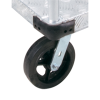 Aluminum Platform Truck, 24" W x 36" L, 2000 lbs. Cap., Mold-on Rubber Wheels Par Equipment
