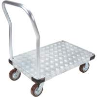 Aluminum Platform Truck, 24" W x 36" L, 3400 lbs. Cap., Polyurethane Wheels Par Equipment