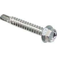 Self Drill Hex Washer, 1" x 10" L, Zinc Plated Par Equipment