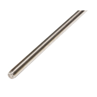 Threaded Rod, 1/4"-20, 36" L, Stainless Steel, Grade 18-8 Grade Par Equipment