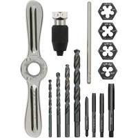 Tap and Die Set with Hex-Lok 2-in-1 Handle, 15 Pieces Par Equipment