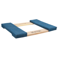 Carpeted Ends Hardwood Dolly Frame, Wood Frame, 18" W x 24" L, 900 lbs. Capacity MN174 | Par Equipment