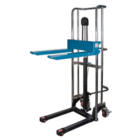 Hydraulic Platform Lift Stacker, Foot Pump Operated, 880 lbs. Capacity, 60" Max Lift MN397 | Par Equipment