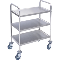 Shelf Cart, 3 Tiers, 16" W x 35" H x 26" D, 200 lbs. Capacity MN550 | Par Equipment