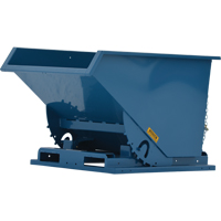 Self-Dumping Hopper, Steel, 3/4 cu.yd., Blue MN954 | Par Equipment