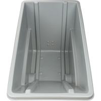 Chariot basculeur en acier, Poly&eacute;thyl&egrave;ne, 0,625 vg³, Capacit&eacute; de charge de 500 lb Par Equipment