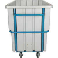 Chariot basculeur en acier, Poly&eacute;thyl&egrave;ne, 1,1 vg³, Capacit&eacute; de charge de 2000 lb Par Equipment