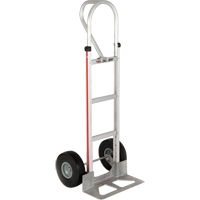 Straight Back Hand Truck, P-Handle Handle, Aluminum, 52" Height, 500 lbs. Capacity Par Equipment