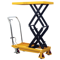 Table &eacute;l&eacute;vatrice &agrave; ciseaux hydraulique, 19,5" lo x 35,5" la/35-1/2" lo x 19-1/2" la, Acier, Capacit&eacute; 770 lb Par Equipment
