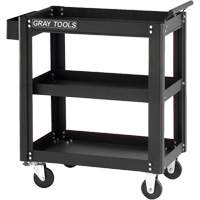 Utility Cart, 19-1/4" L x 27-1/2" W x 32-3/4" H, Grey Par Equipment